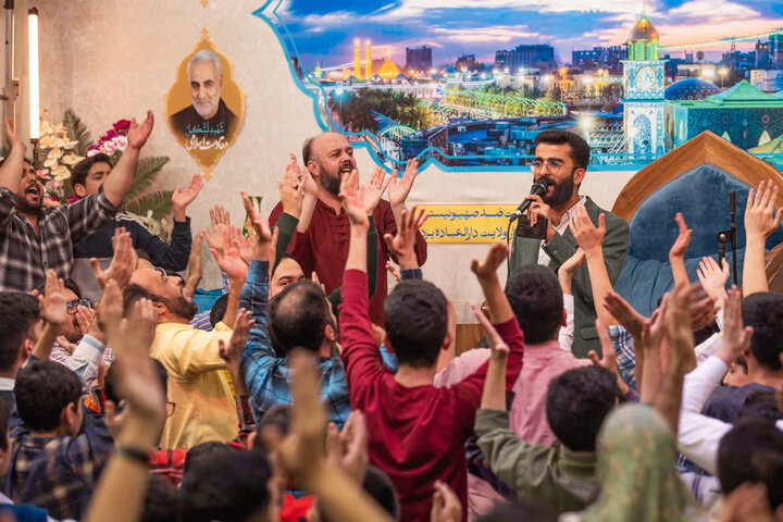 تصاویر/ برگزاری مراسم جشن میـلاد انوار کـربلا هیئت ضدصهیونیستی انصار ولایت دارالعباده یزد