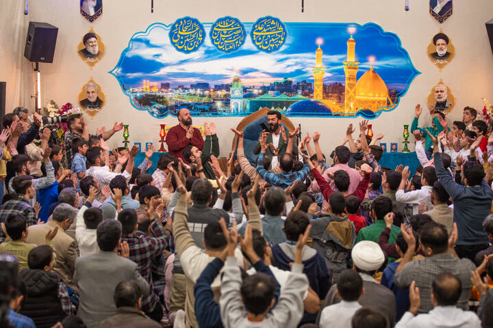 تصاویر/ برگزاری مراسم جشن میـلاد انوار کـربلا هیئت ضدصهیونیستی انصار ولایت دارالعباده یزد