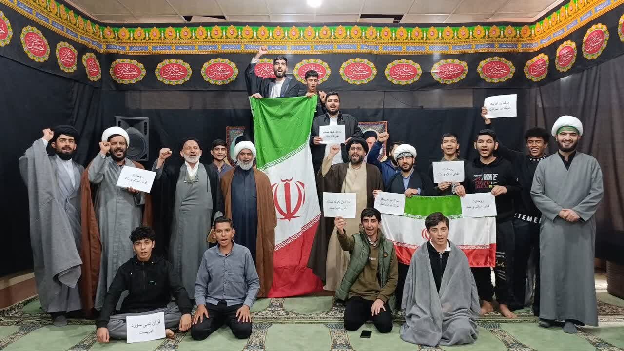 تجمع طلاب خورموج در محکومیت اغتشاشات اخیر