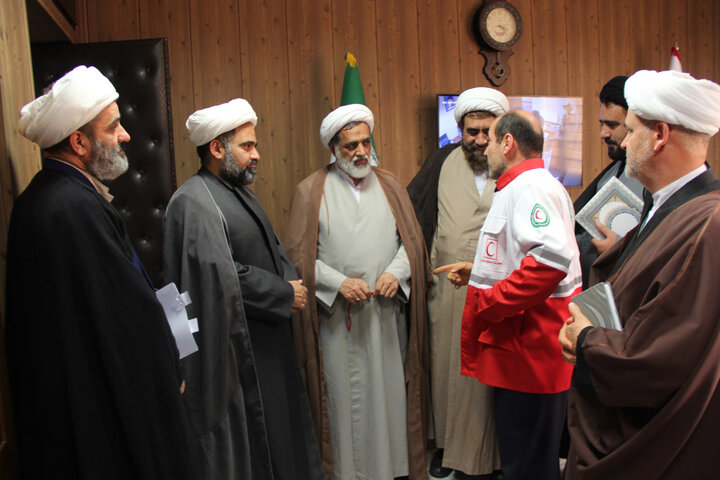 تصاویر / انعقاد تفاهم نامه بین حوزه علمیه قزوین و سازمان جمعیت هلال احمر استان قزوین