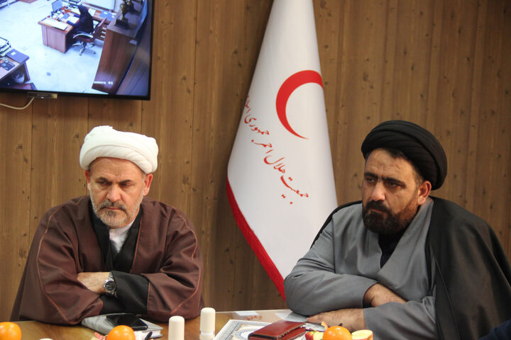 تصاویر / انعقاد تفاهم نامه بین حوزه علمیه قزوین و سازمان جمعیت هلال احمر استان قزوین