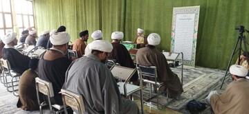 تصاویر/ اجتماع مبلغان حوزه علمیه تهران در محکومیت اغتشاشات آمریکایی صهیونسیتی