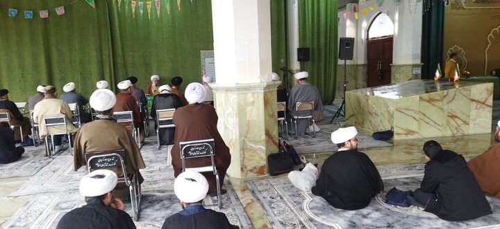 تصاویر/ اجتماع مبلغان حوزه علمیه تهران در محکومیت اغتشاشات آمریکایی صهیونسیتی