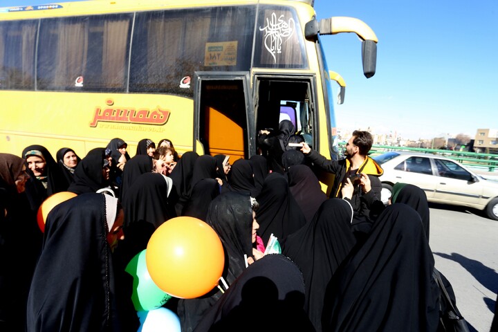 تصاویر / حرکت کاروان عظیم «منتظران ظهور» به جمکران