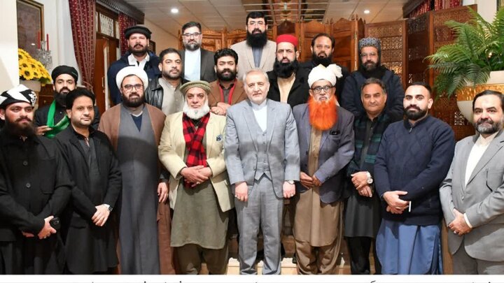 مختلف مکاتب فکر کے علماء پر مشتمل نمائندہ وفد کی ایرانی سفیر سے ملاقات اور اظہار یکجہتی