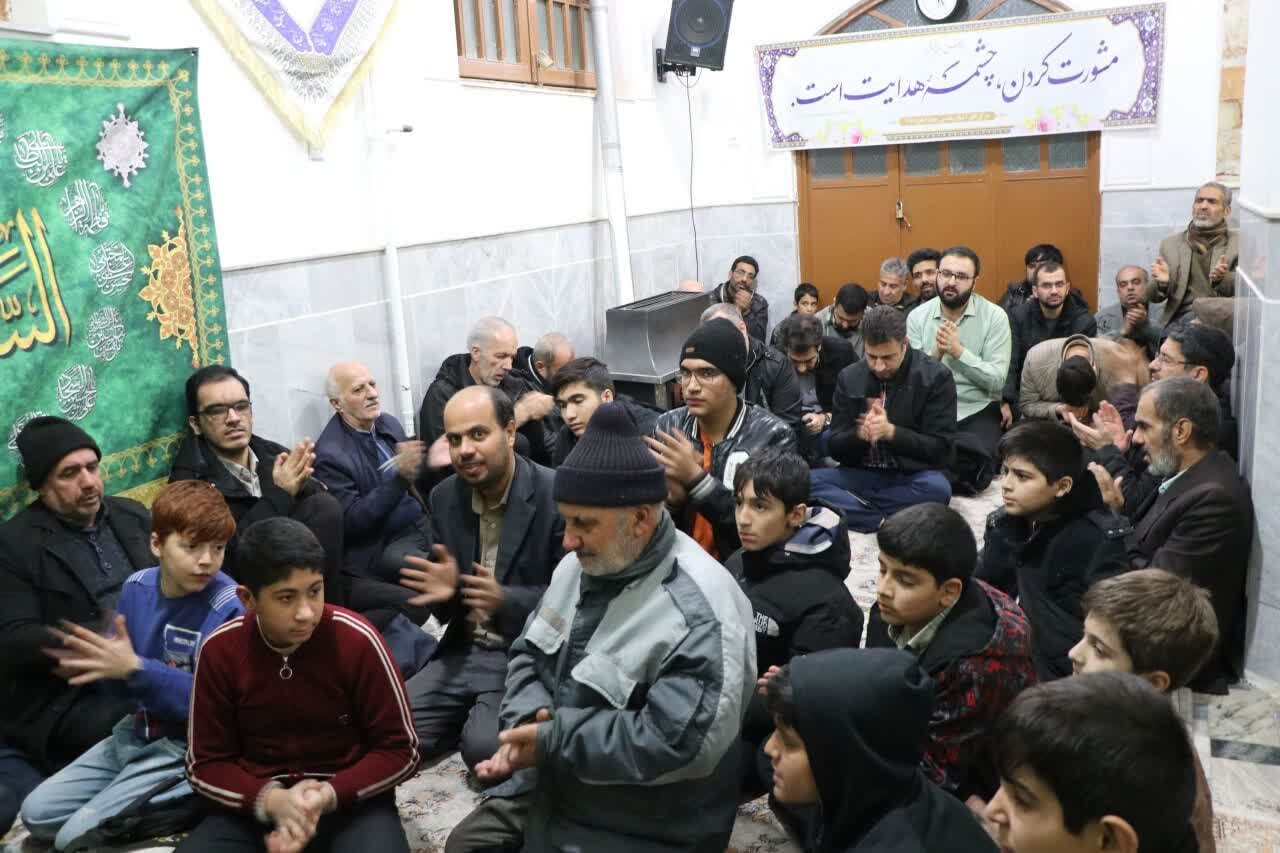 حجت‌الاسلام والمسلمین بندانی نیشابوری در مراسم جشن اعیاد شعبانیه که در آستان مقدس چهار امامزادگان (علیهم السلام)