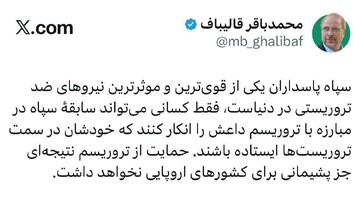 سپاه از قوی‌ترین و موثرترین نیروهای ضد تروریستی در دنیاست