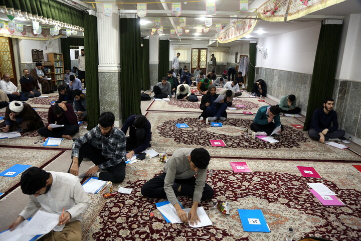 تصاویر/ آزمون مرحله کشوری مسابقات علمی (المپیاد) طلاب