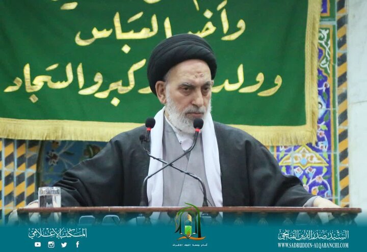 امام جمعه نجف: نبرد ضد ایران، نبرد کفر ضد حاکمیت اسلامی است/ جمهوری اسلامی تا تحویل پرچم به امام مهدی (عجل الله فرجه) پا برجا است