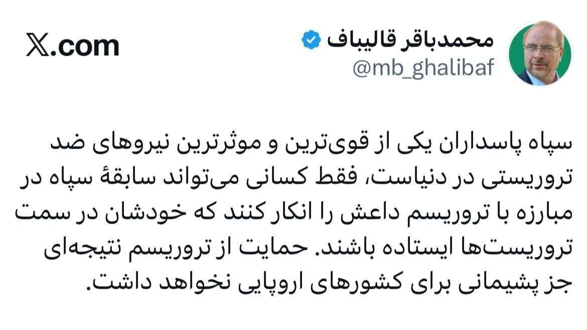 سپاه از قوی‌ترین و موثرترین نیروهای ضد تروریستی در دنیاست