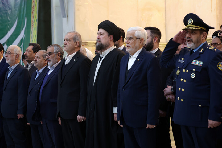 تصاویر/ تجدید میثاق هیئت دولت با آرمان‌های امام راحل و شهدای انقلاب اسلامی