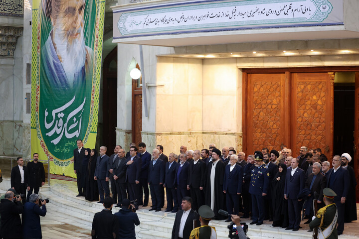 تصاویر/ تجدید میثاق هیئت دولت با آرمان‌های امام راحل و شهدای انقلاب اسلامی