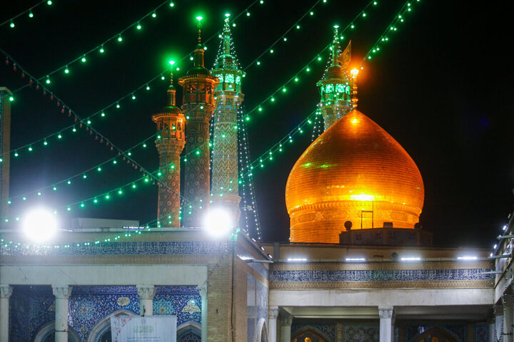 حال و هوای حرم بانوی کرامت در شب میلاد حضرت علی اکبر(ع)