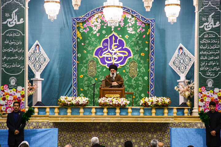 حال و هوای حرم بانوی کرامت در شب میلاد حضرت علی اکبر(ع)