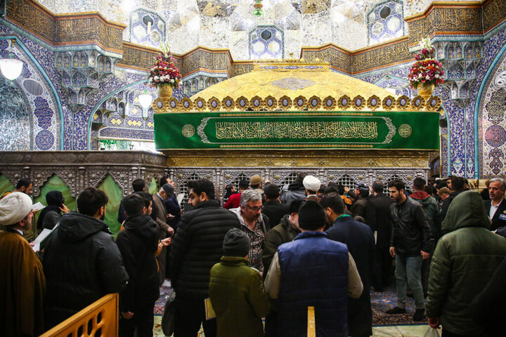 حال و هوای حرم بانوی کرامت در شب میلاد حضرت علی اکبر(ع)