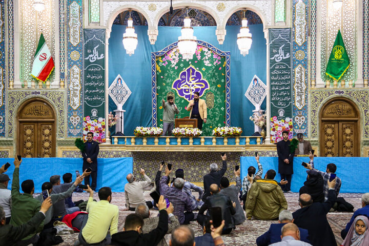 حال و هوای حرم بانوی کرامت در شب میلاد حضرت علی اکبر(ع)