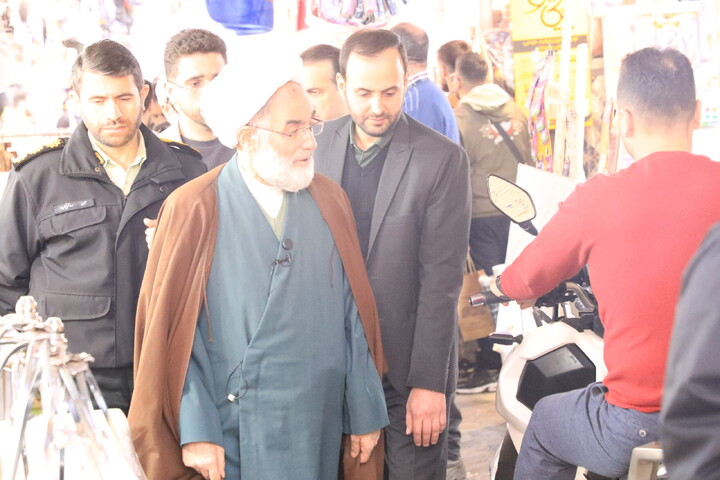 تصاویر / حضور امام جمعه رشت در جمع بازاریان بازار سوخته این شهر
