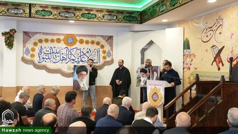 حمایت از ایران و مقام معظم رهبری در حسینیه حضرت فاطمه زهرا(س) شهر مسکو