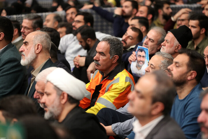 تصاویر/ دیدار اقشار مردم به مناسبت چهل‌وهفتمین سالگرد پیروزی انقلاب با رهبر انقلاب اسلامی