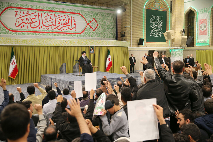 تصاویر/ دیدار اقشار مردم به مناسبت چهل‌وهفتمین سالگرد پیروزی انقلاب با رهبر انقلاب اسلامی