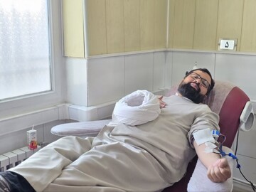 مشارکت طلاب همدانی در طرح اهدای خون+تصاویر