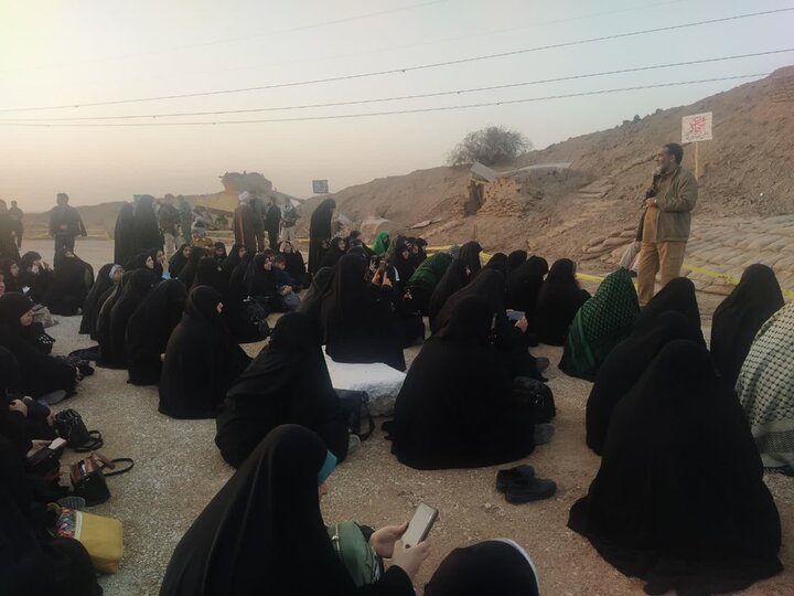 اردوی طلعیه حضور طلاب جدید الورود مدرسه علمیه فاطمه الزهرا سلام الله علیها کنگان به مناطق عملیاتی