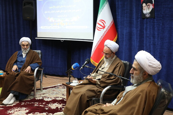 تصاویر/ نشست اساتید تبلیغ حوزه علمیه قم با حضور آیت الله اعرافی