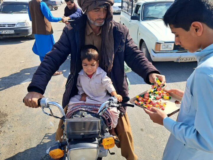 برپایی ایستگاه صلواتی به مناسبت اعیاد شعبانیه در جازموریان