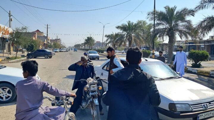 برپایی ایستگاه صلواتی به مناسبت اعیاد شعبانیه در جازموریان