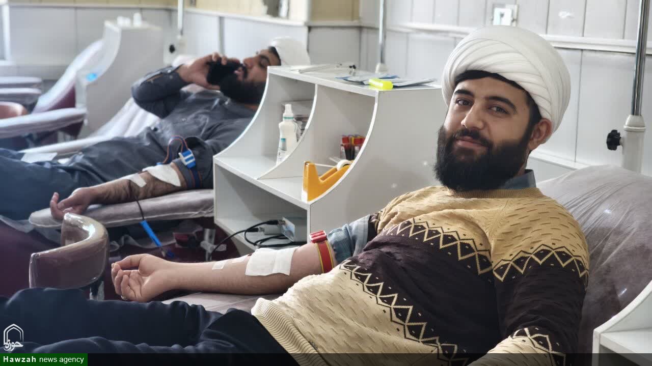 تصاویر / اهدا خون طلاب همدانی