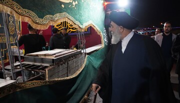 بازدید شبانه تولیت آستان مقدس مسجد جمکران از موکب‌های طریق المهدی