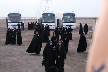 تصاویر/ اعزام طلاب حوزه علمیه خواهران استان بوشهر به اردو راهیان نور