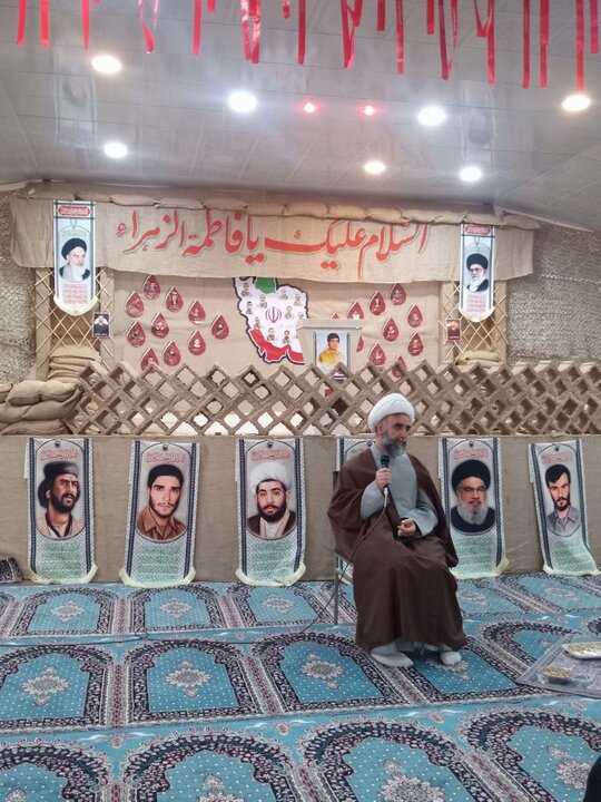 تصاویر/ مراسم طلیعه حضور طلاب حوزه علمیه خواهران استان بوشهر در اردوگاه مارد آبادان