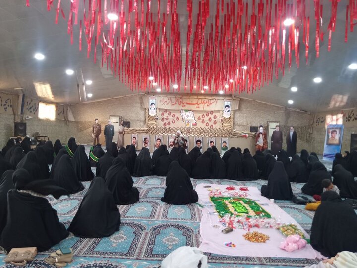 تصاویر/ مراسم طلیعه حضور طلاب حوزه علمیه خواهران استان بوشهر در اردوگاه مارد آبادان