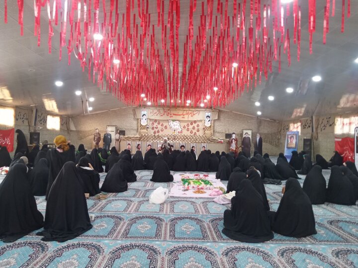 تصاویر/ مراسم طلیعه حضور طلاب حوزه علمیه خواهران استان بوشهر در اردوگاه مارد آبادان