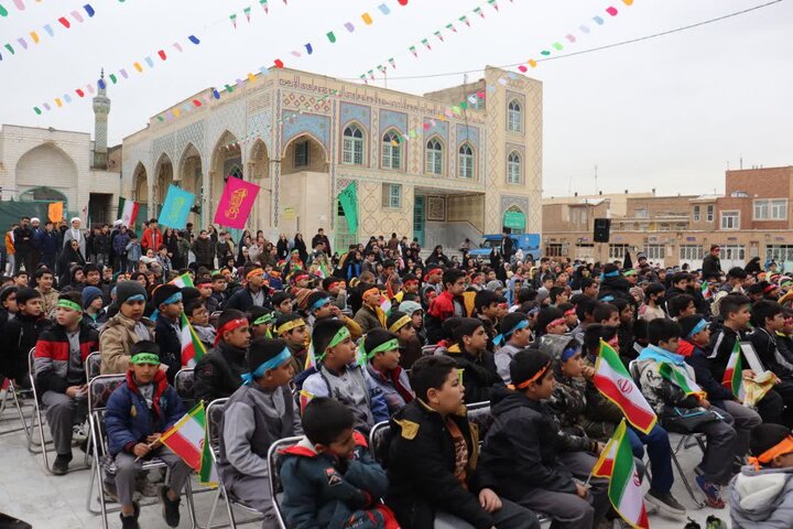 تصاویر/ تجمع قرآنی و انقلابی سربازان نوجوان آخر الزمانی امام عصر(عج)