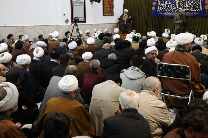 حوزه/ برگزاری جشن میلاد حضرت بقیة الله الاعظم «عج» با حضور حضرت آیت الله  نوری همدانی + تصاویر