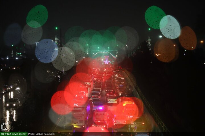 أجواء إيمانية خاصة في مسجد جمكران المقدس ليلة النصف من شعبان