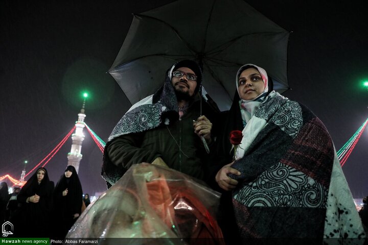 أجواء إيمانية خاصة في مسجد جمكران المقدس ليلة النصف من شعبان