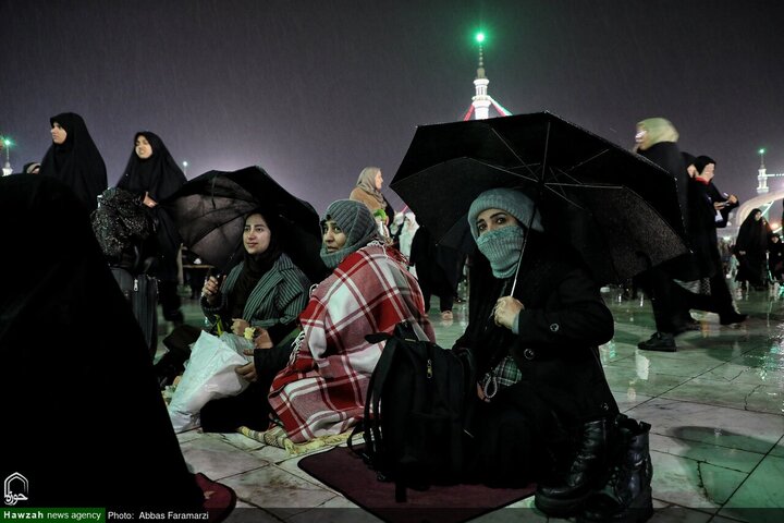 أجواء إيمانية خاصة في مسجد جمكران المقدس ليلة النصف من شعبان