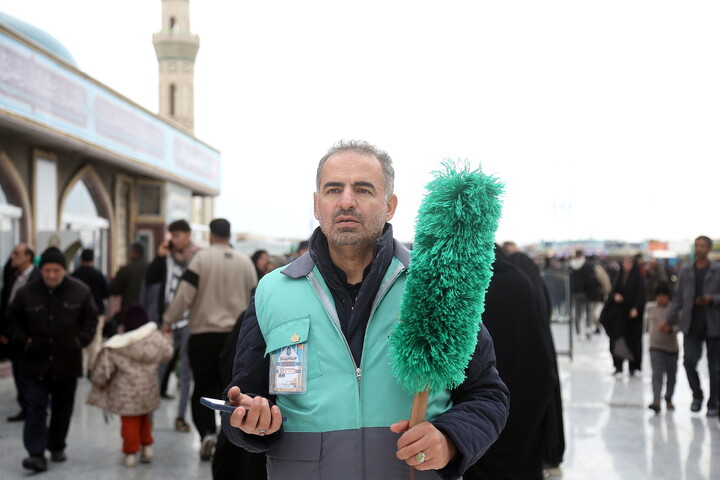 تصاویر/ حال و هوای مسجد مقدس جمکران در روز عید نیمه شعبان