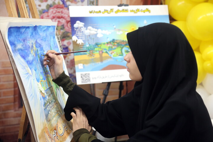 تصاویر/ حال و هوای مسجد مقدس جمکران در روز عید نیمه شعبان