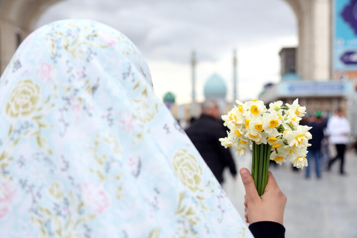 تصاویر/ حال و هوای مسجد مقدس جمکران در روز عید نیمه شعبان