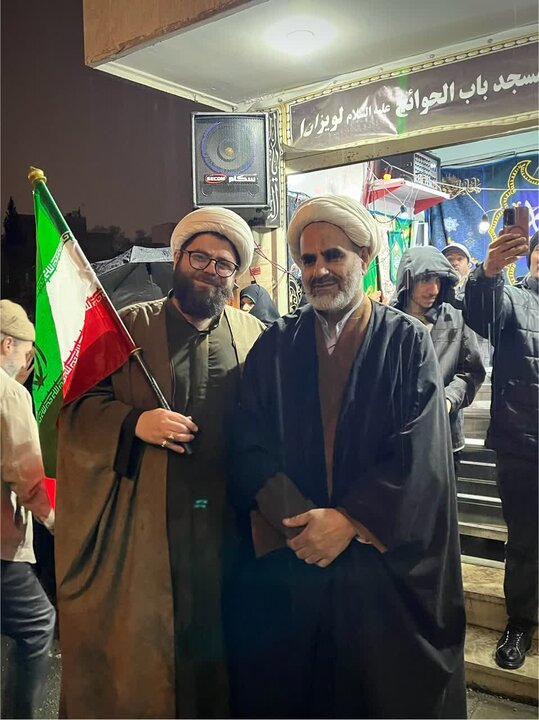 تصاویر/ جشن ولادت امام زمان(عج) در مقابل مدرسه علمیه امیرالمومنین(ع)