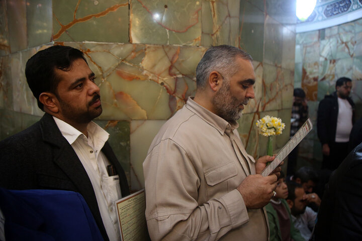 حال و هوای زیبای حرم بانوی کرامت در سالروز ولادت امام زمان(عج)