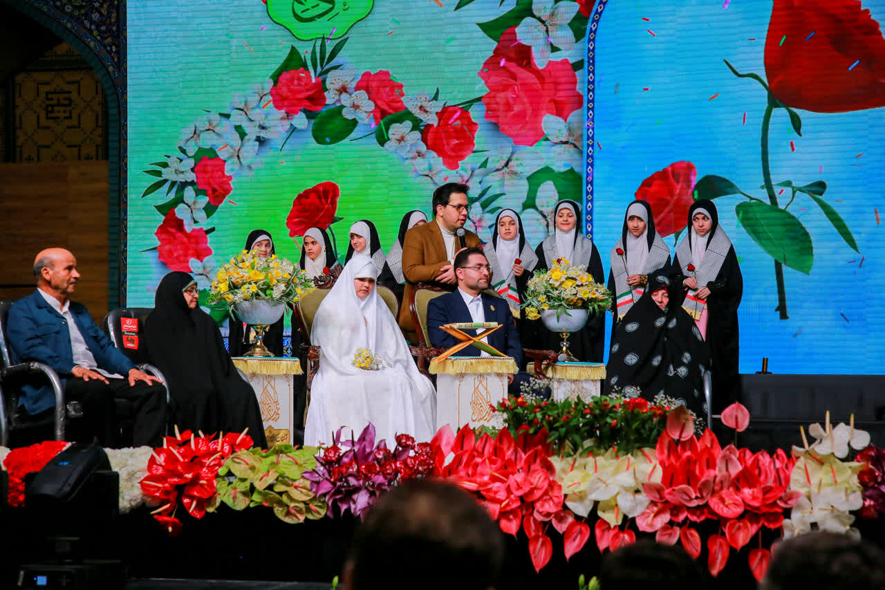 عقد خادمان قرآنی مسجد جمکران در نیمه‌شعبان + تصاویر