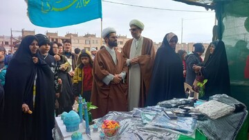 ابتکار بانوان طلبه خوسف در جشن نیمه شعبان+تصاویر