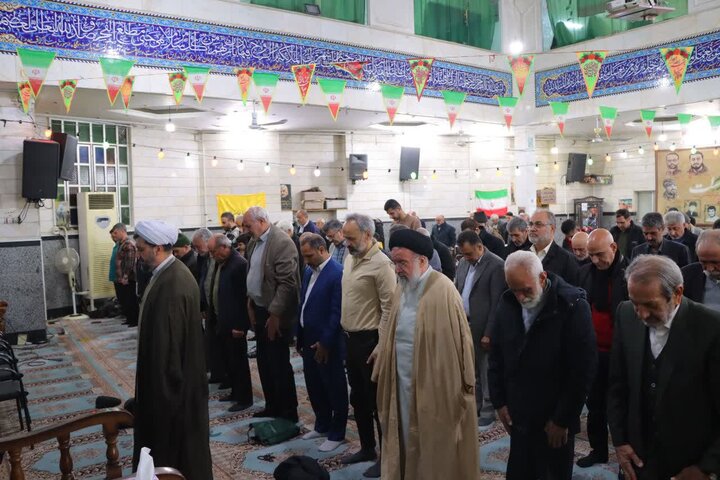 تصاویر/ شرکت آیت‌الله خاتمی در جشن بزرگ نیمه شعبان و بیعت با صاحب الزمان(عج) در اسلامشهر