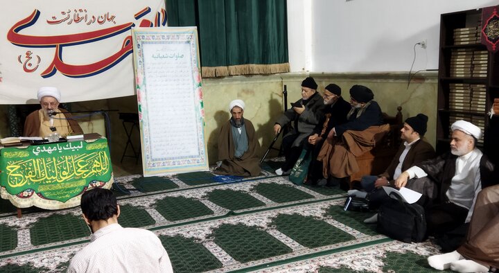 تصاویر/ مراسم تجدید عهد حوزویان با امام زمان(عج)