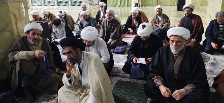 تصاویر/ مراسم تجدید عهد حوزویان با امام زمان(عج)